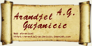 Aranđel Gujaničić vizit kartica